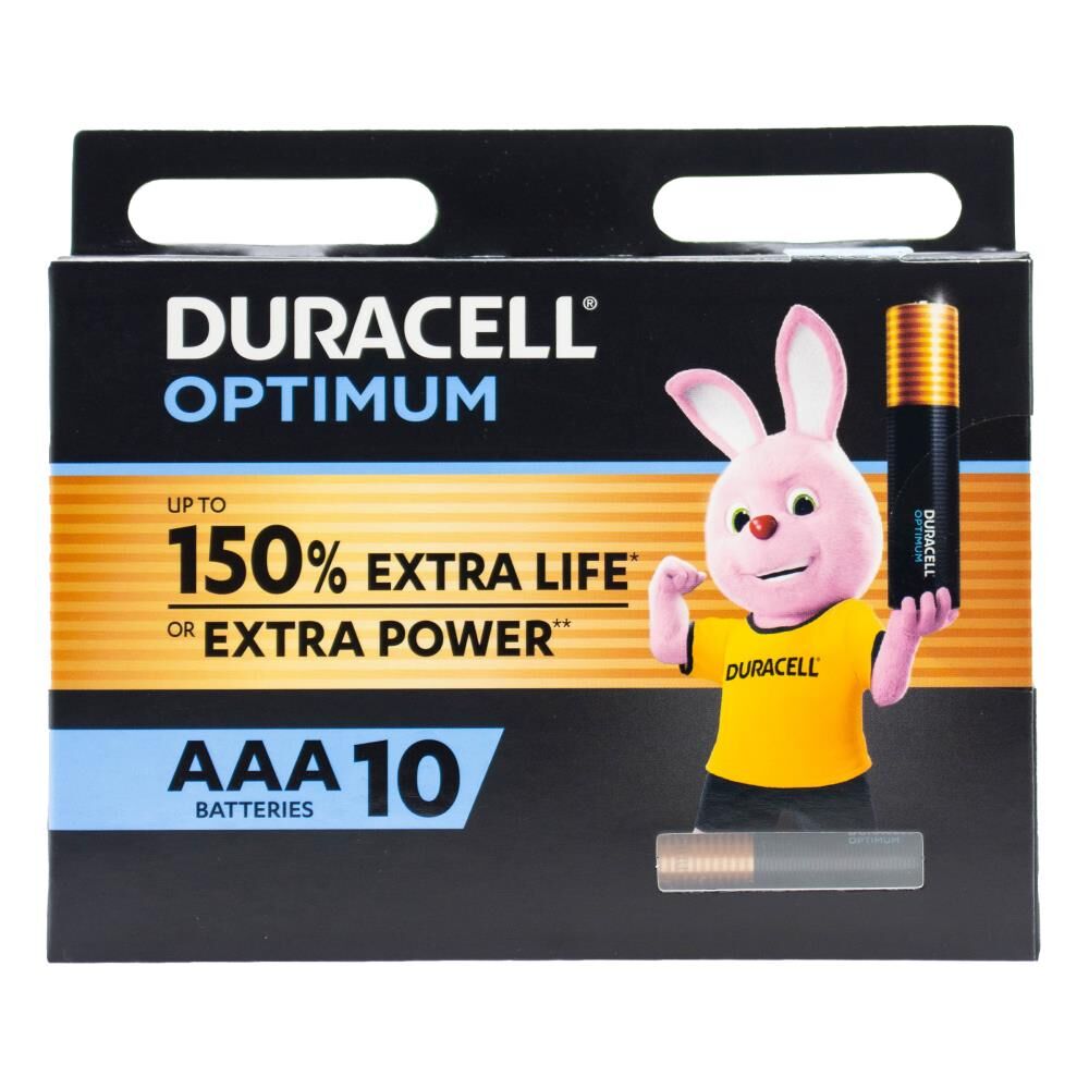 40pc Duracell Optimum Durable Extra Power AAA Batteries - Black