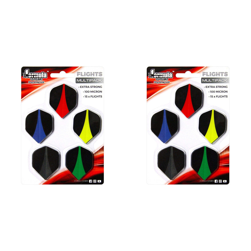 2PK Formula Sports Ultra 100-Micron Dart Flights Assorted