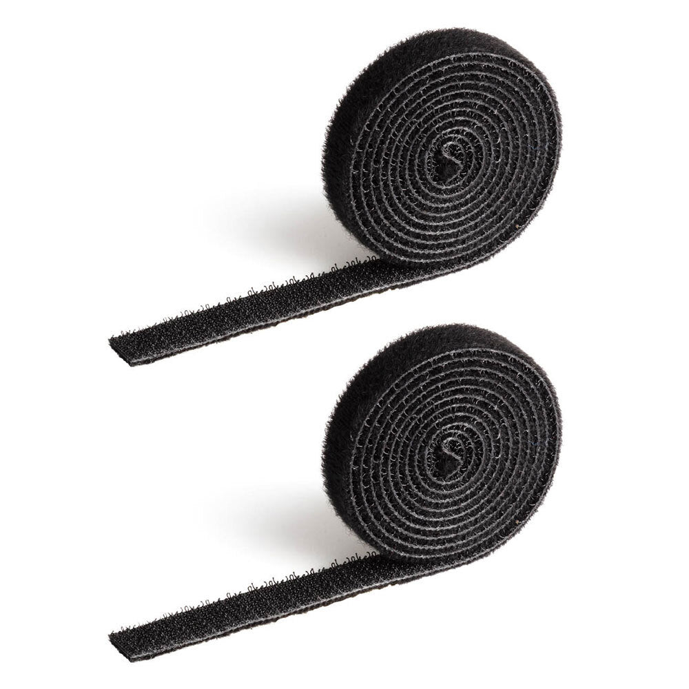 2x Durable Cavoline 1cm Self-Grip Cable Tape - Black