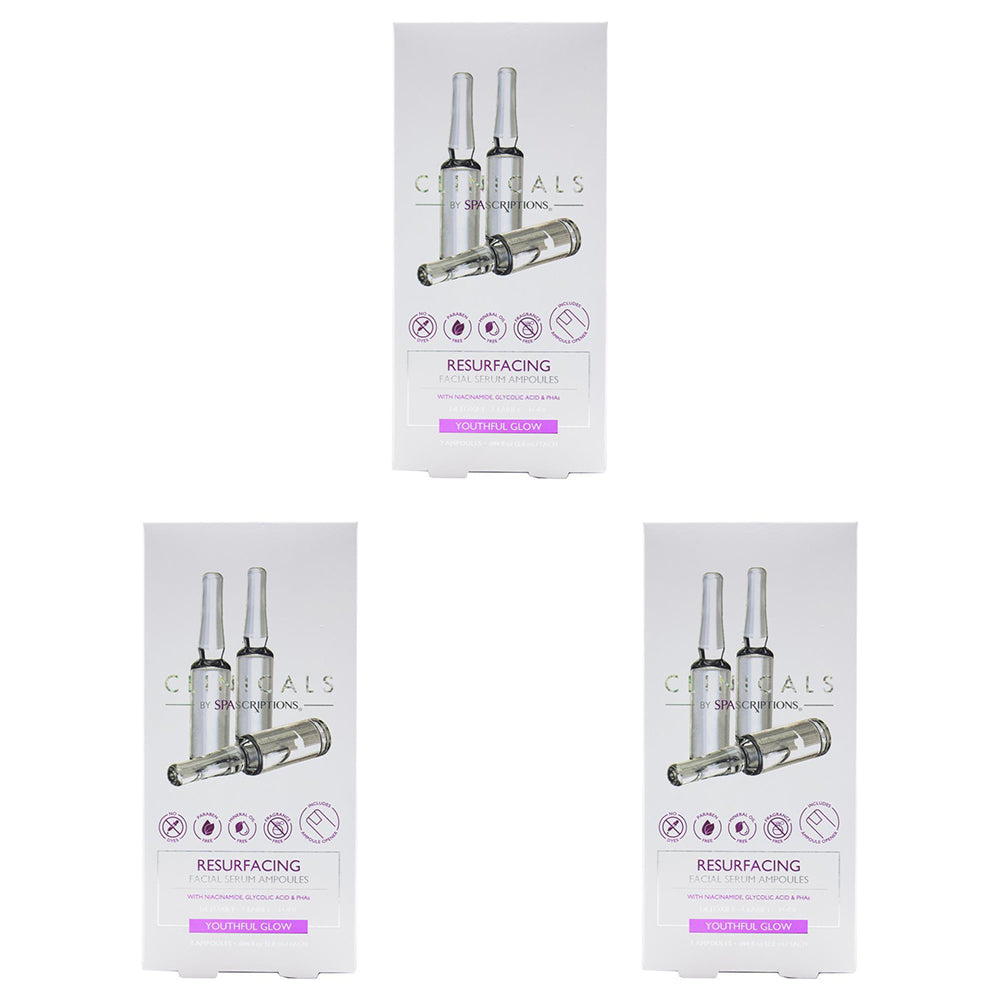 21pc Spascriptions Clinicals 2.8ml Ampoules Resurfacing Facial Serum