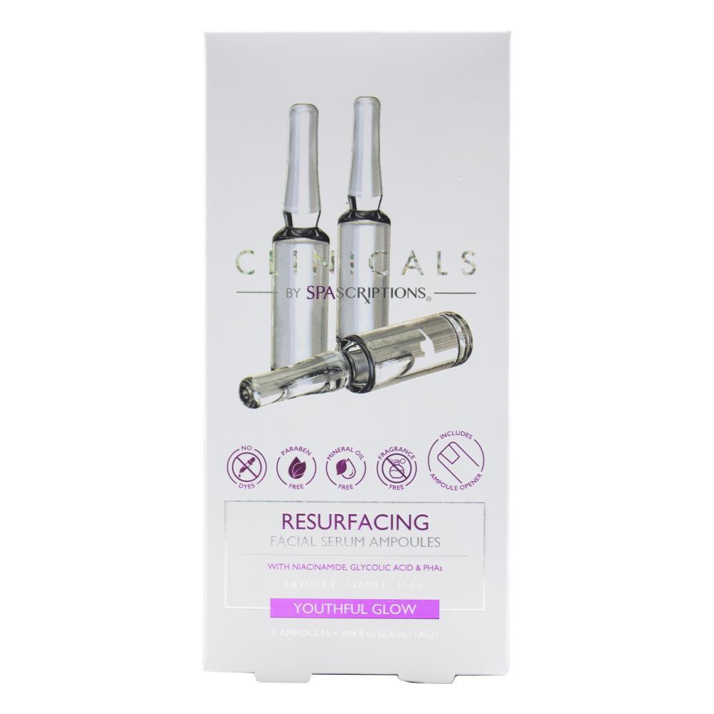 21pc Spascriptions Clinicals 2.8ml Ampoules Resurfacing Facial Serum