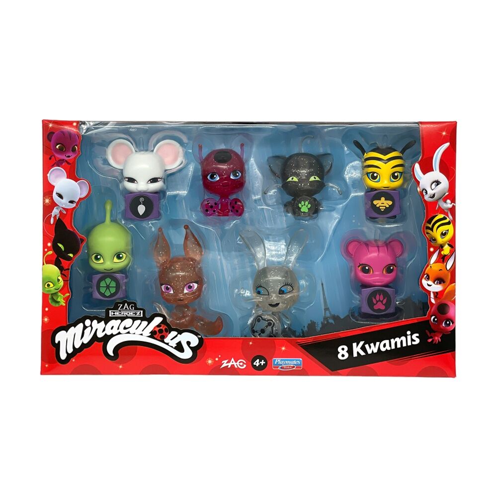 8pc Miraculous Ladybug Kwami Collectibles Set Figures Kids Toy Multi Designs