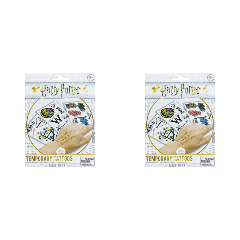 2PK Harry Potter Temporary Tattoos Kids/Children Body Art 8y+