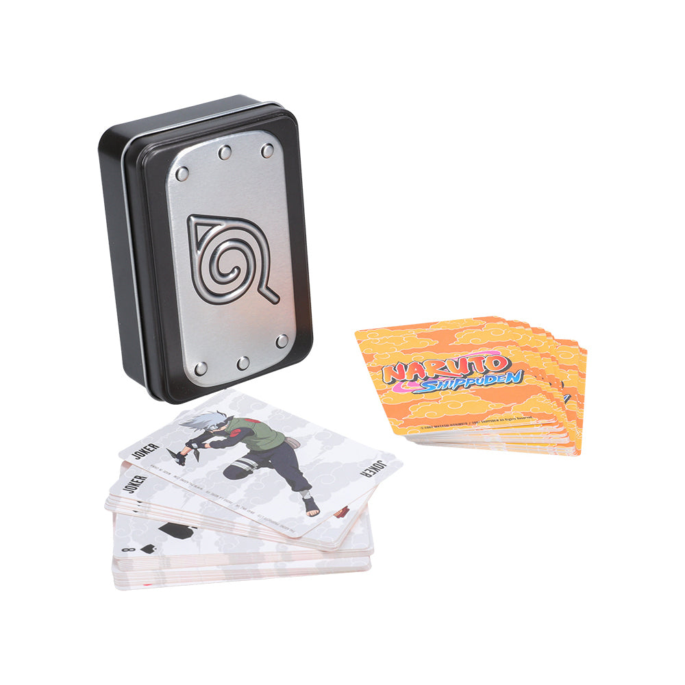 2x 54pc Naruto Playing Cards Deck Set w/ Metal Storage Tin 6y+