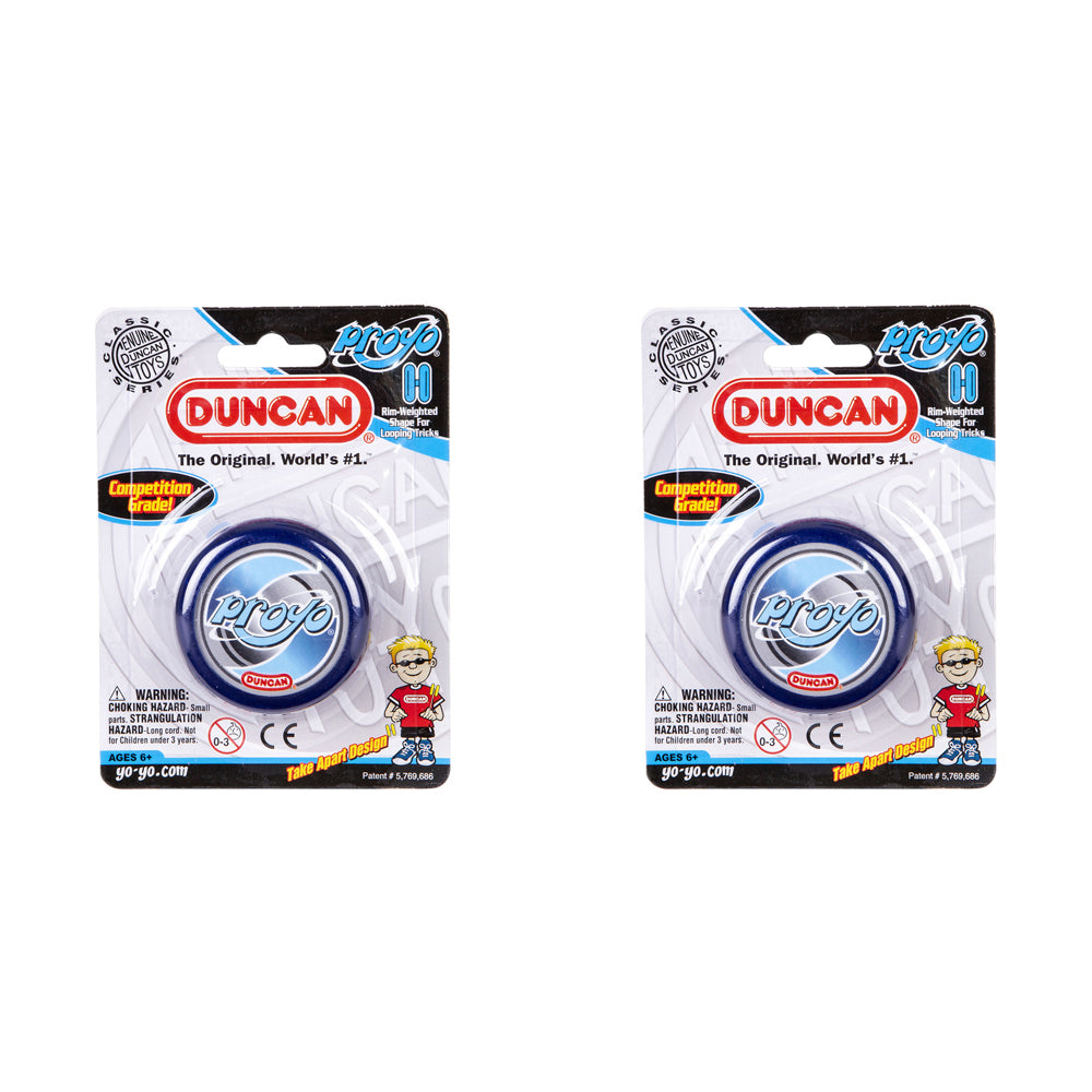 2PK Duncan Yo Yo Beginner ProYo Kids Round Toy 6y+ Assorted