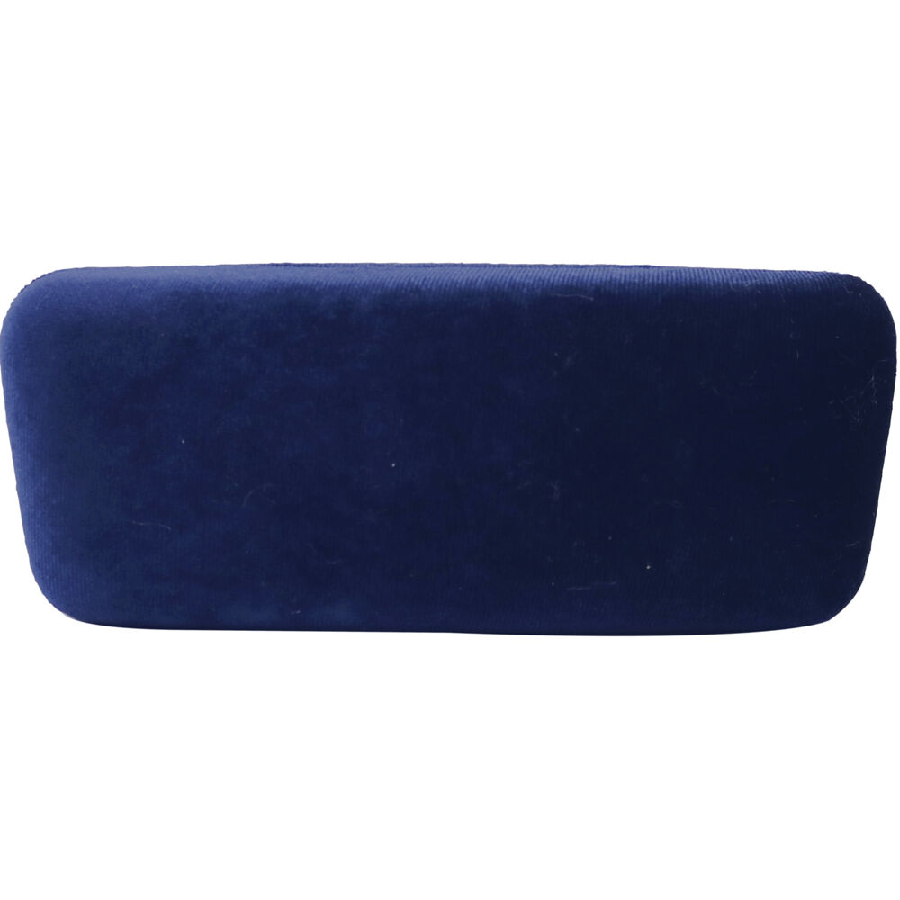 2PK Wicked Sista Velvet Polyester Eyewear Storage Travel Case Holder 16x7cm Navy