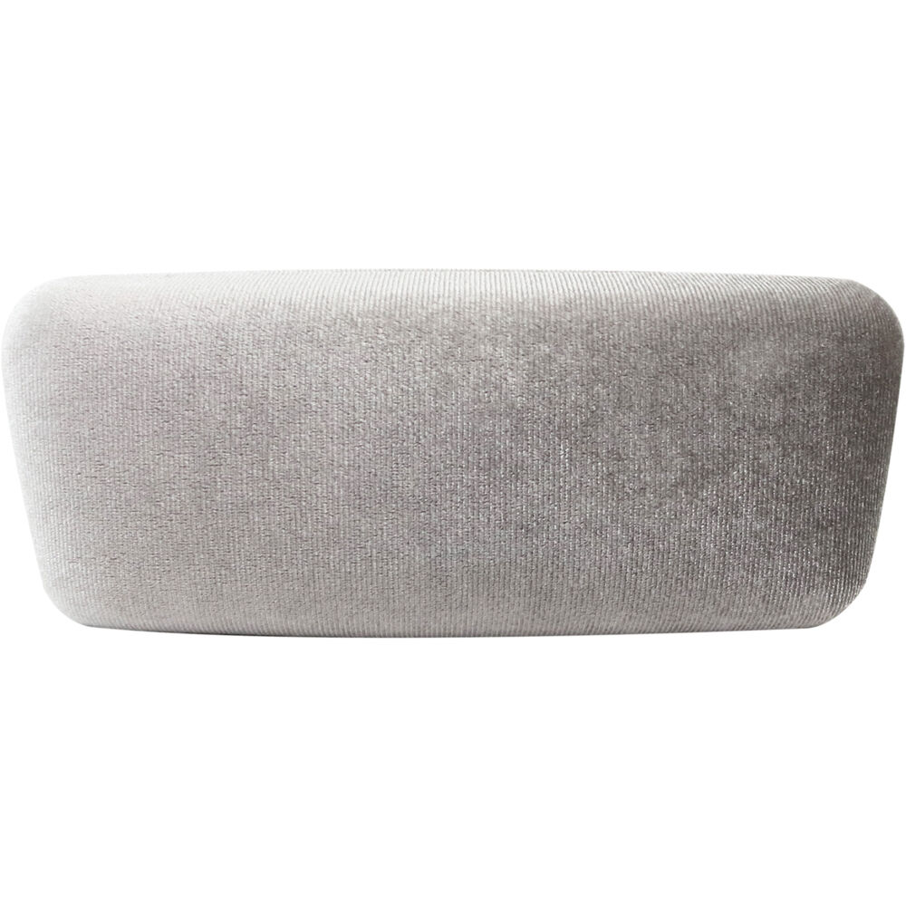 2PK Wicked Sista Velvet Polyester Eyewear Storage Travel Case 16x7cm Pearl Grey