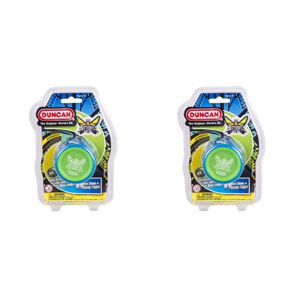 2PK Duncan Yo Yo Intermediate Butterfly XT Kids Toy 6y+ Assorted