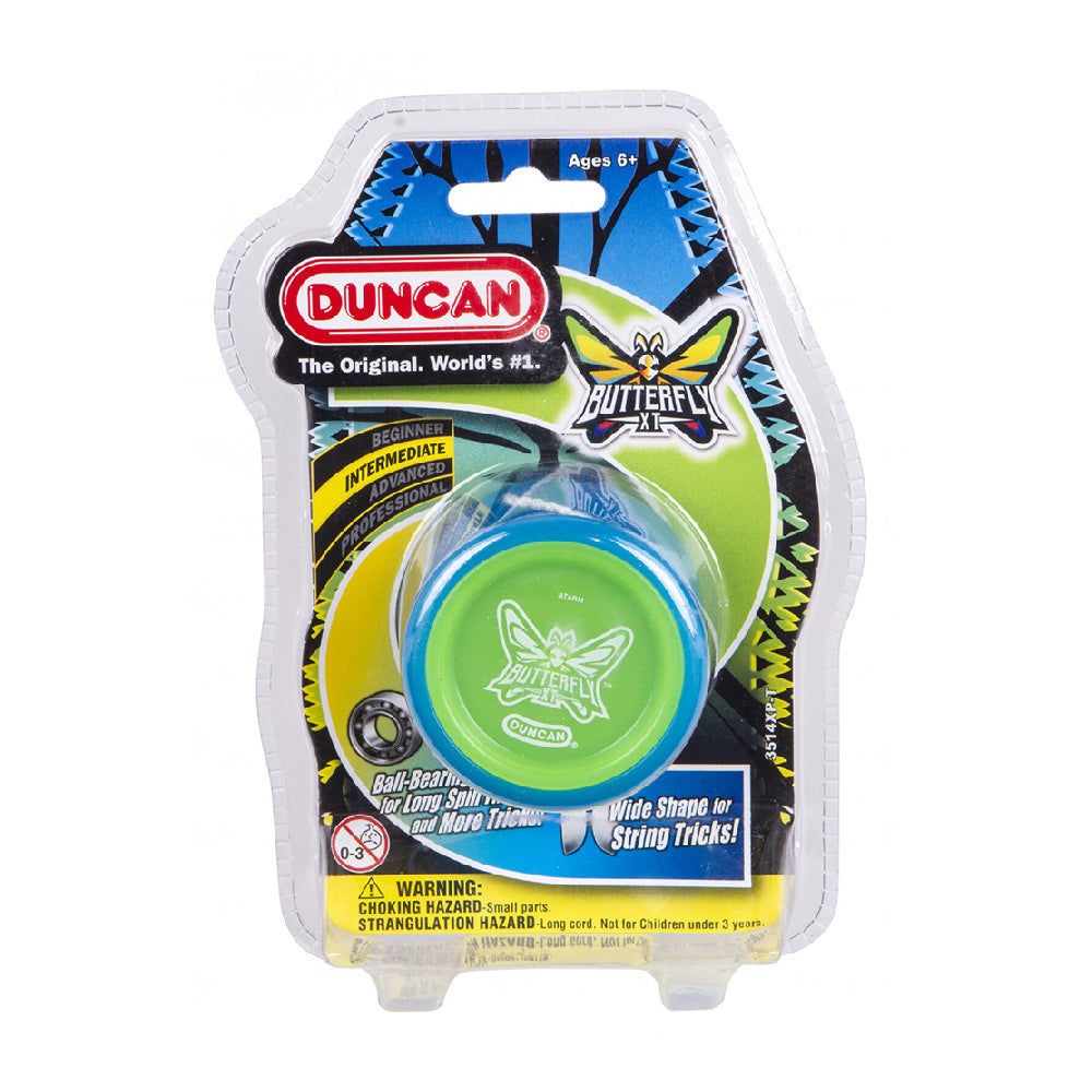 2PK Duncan Yo Yo Intermediate Butterfly XT Kids Toy 6y+ Assorted