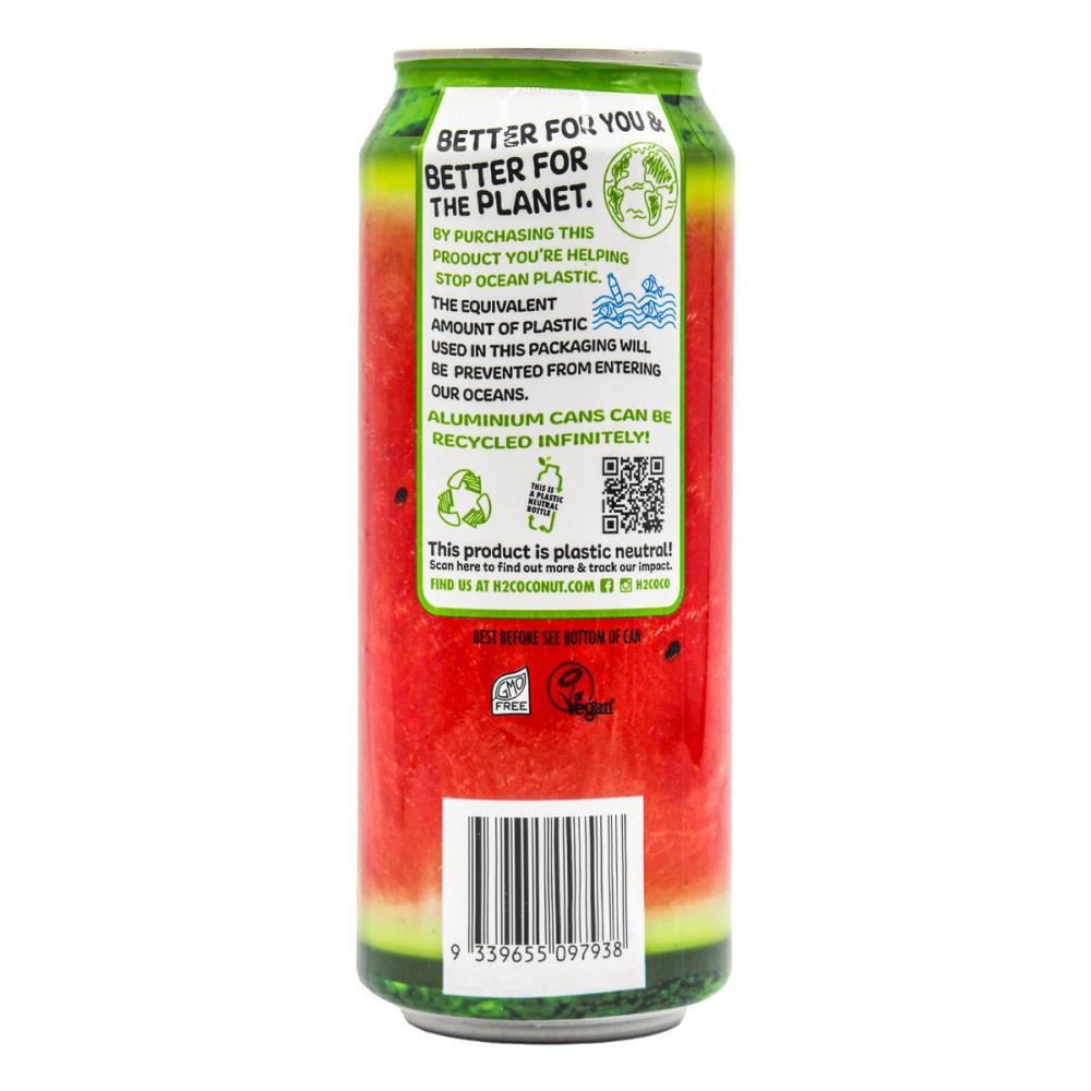 24PK H2 Melon 500ml Watermelon Water Natural Drink Can Beverage