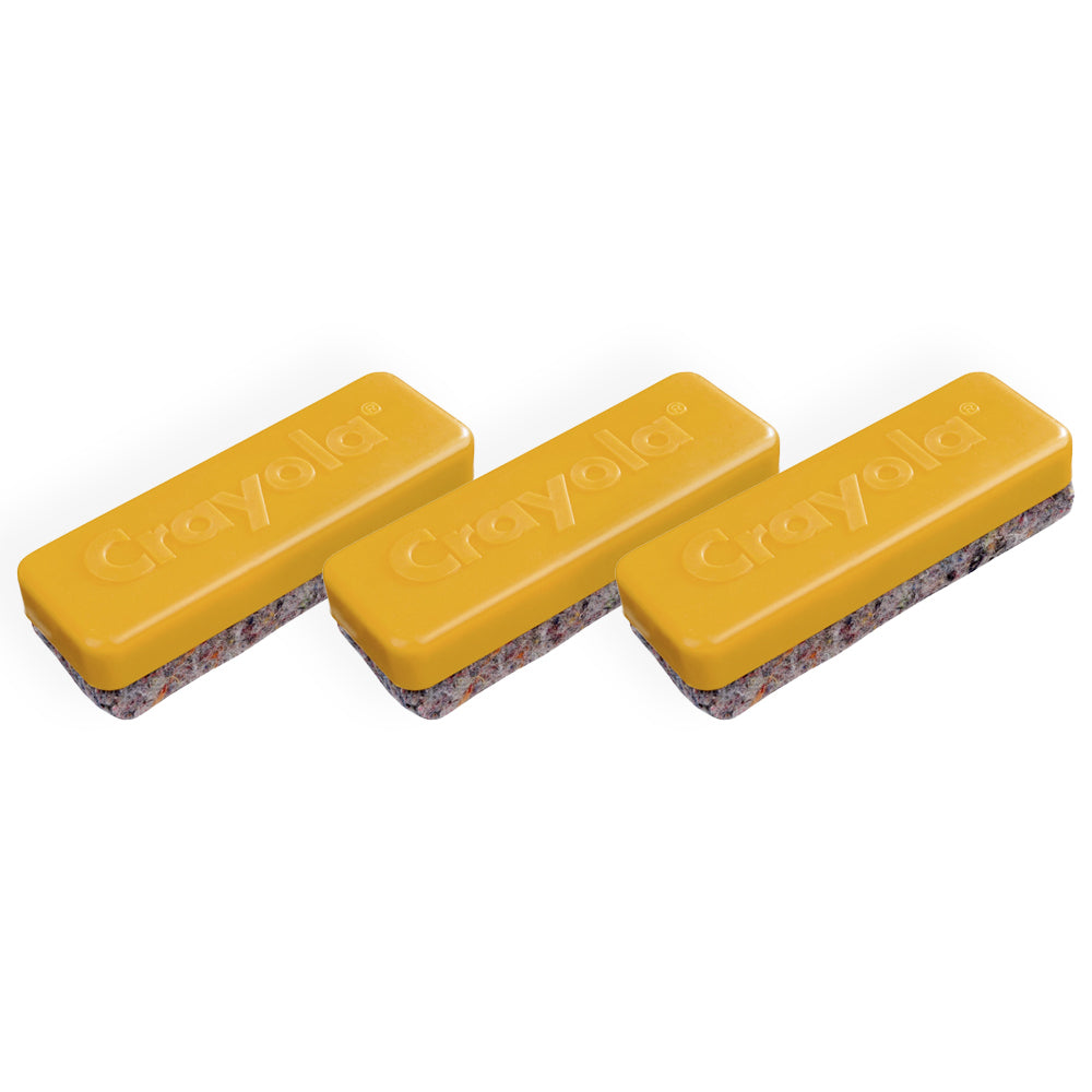 3PK Crayola School Office Chalkboard Duster Eraser 3y+