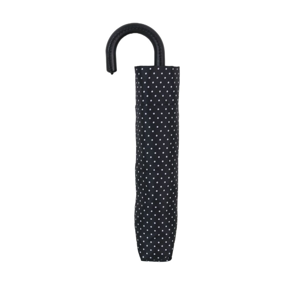 2PK Wicked Sista Compact Umbrella Mini Dot Manual Opening - Black/White