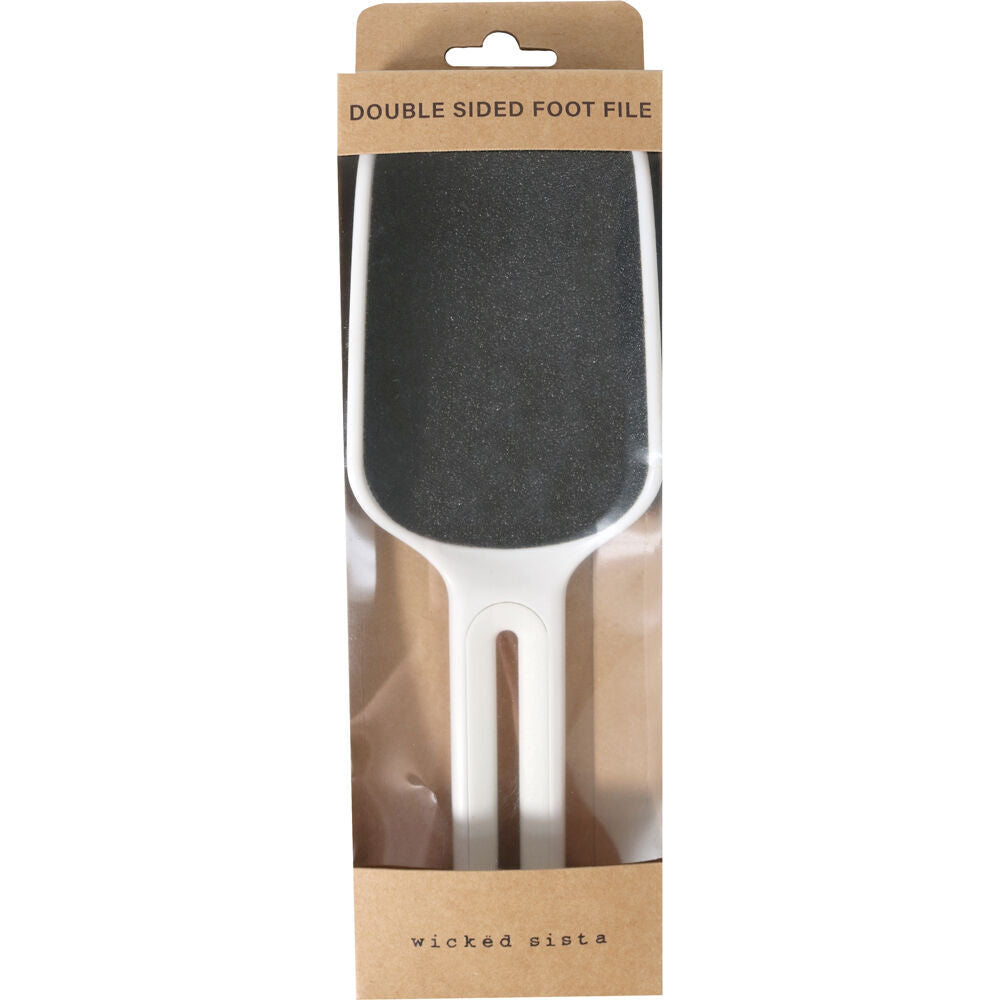 3PK Wicked Sista Pedicure Tools Curved Double Sided Foot File w/ Soft Handle