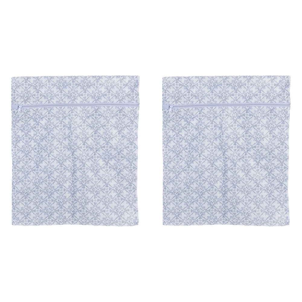 2PK Wicked Sista Casablanca Delicate Laundry Mesh Wash Bag w/ Zip Lock 40x50cm