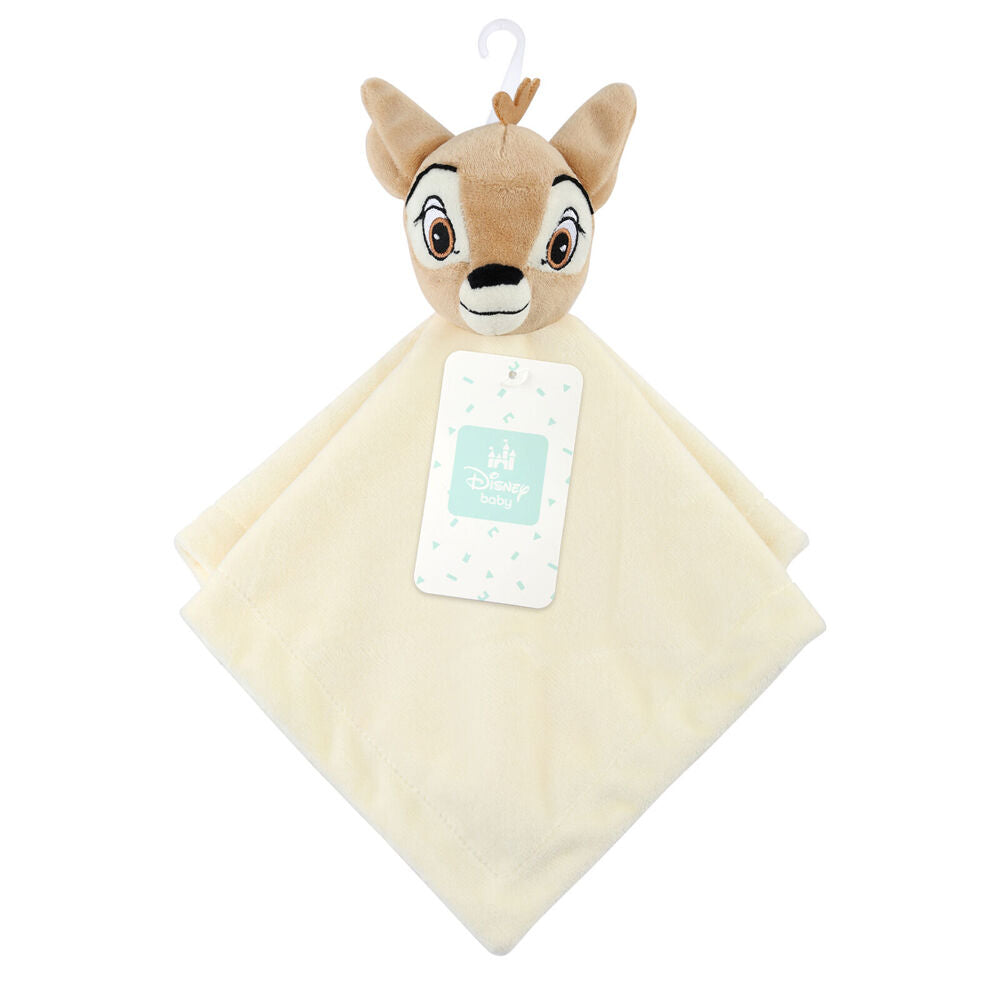 3PK Disney Bambi Baby/Kids Polyester Plush Security Blanket 31x31cm Brown