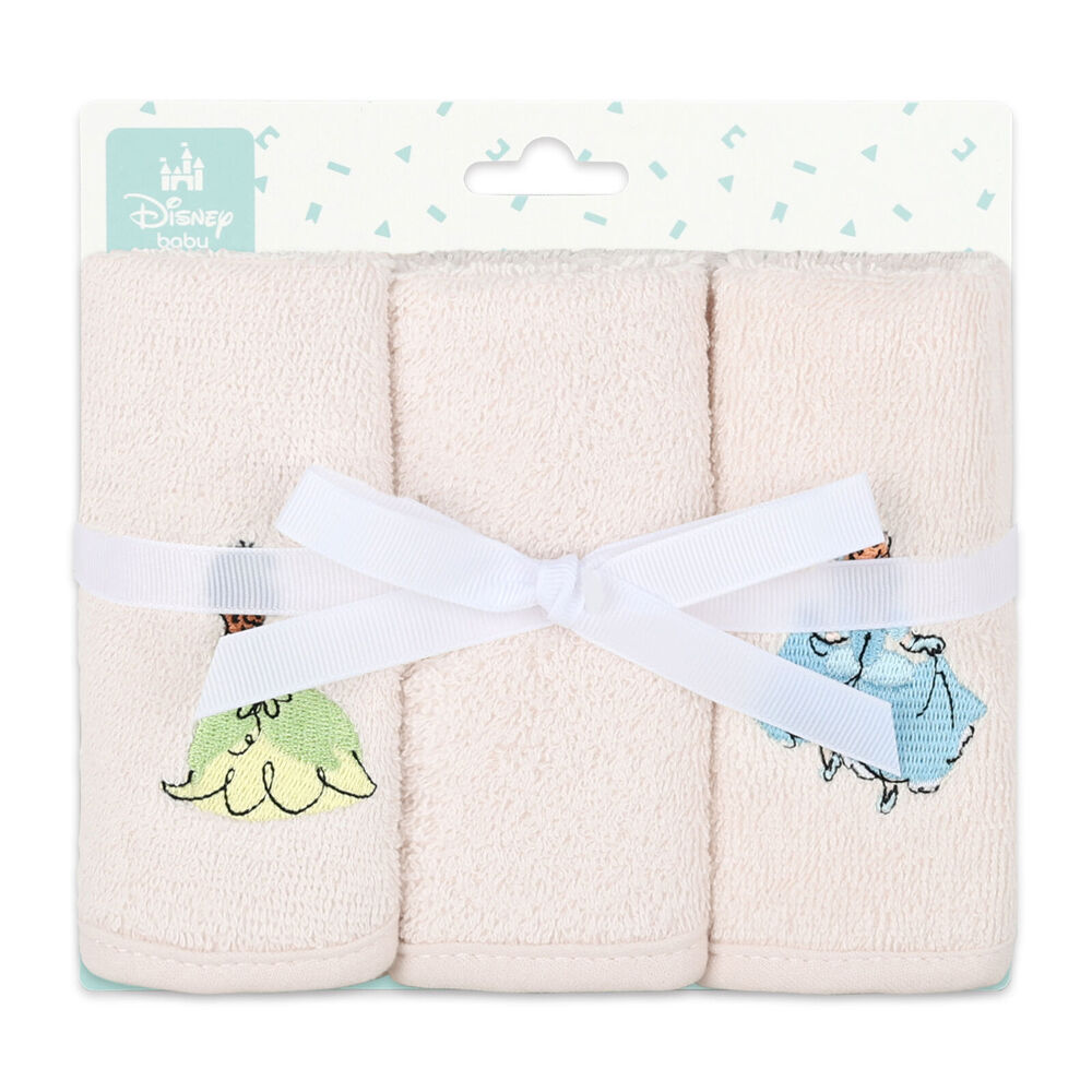 6pc Disney Princesses Baby/Kids Cotton Washers/Washcloth 25x25cm