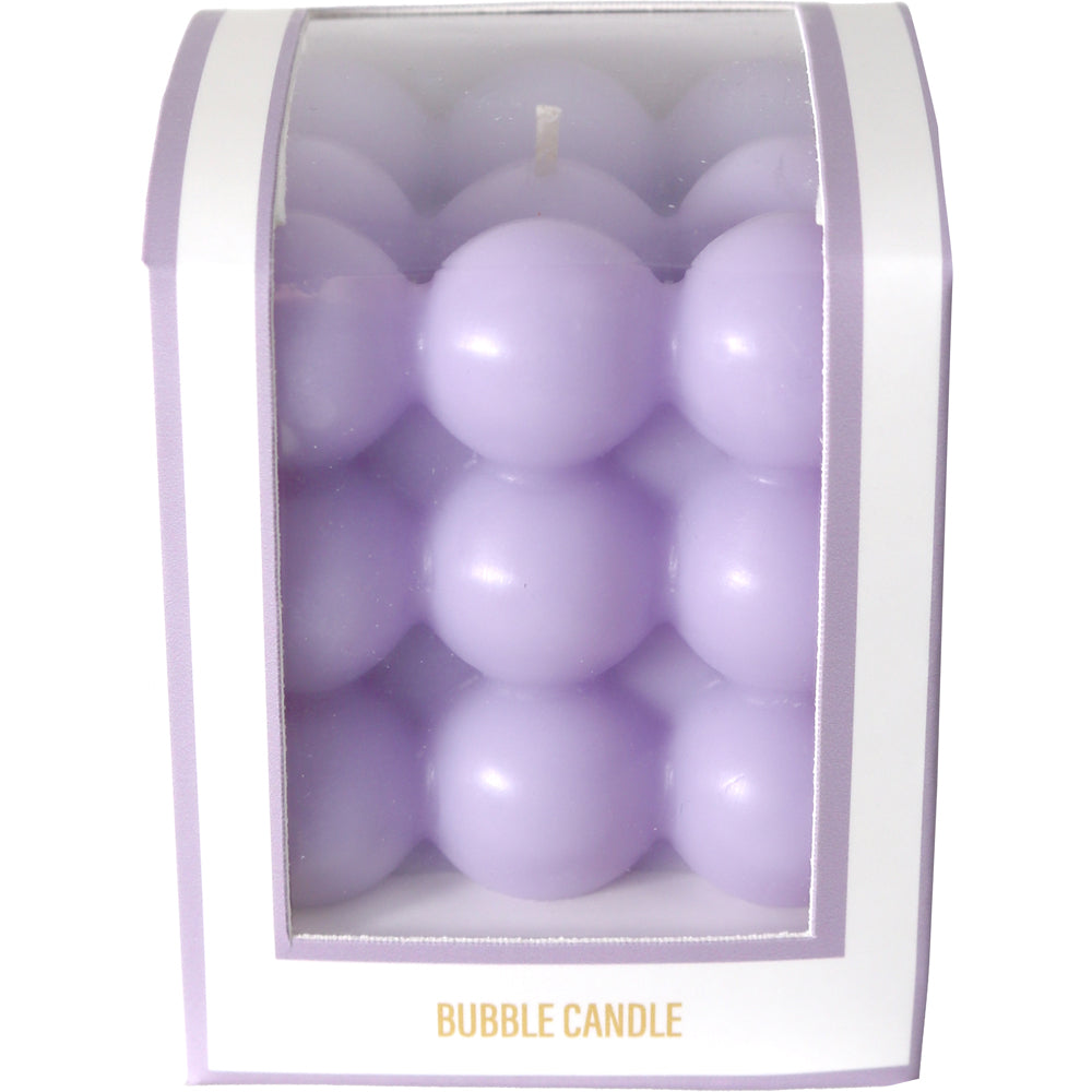 6PK Arome Ambiance Pastel Bubble Candle In Box Home Decor Violet