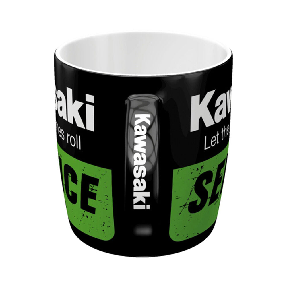 Nostalgic-Art Ceramic Mug Kawasaki Service 9x9cm - Black