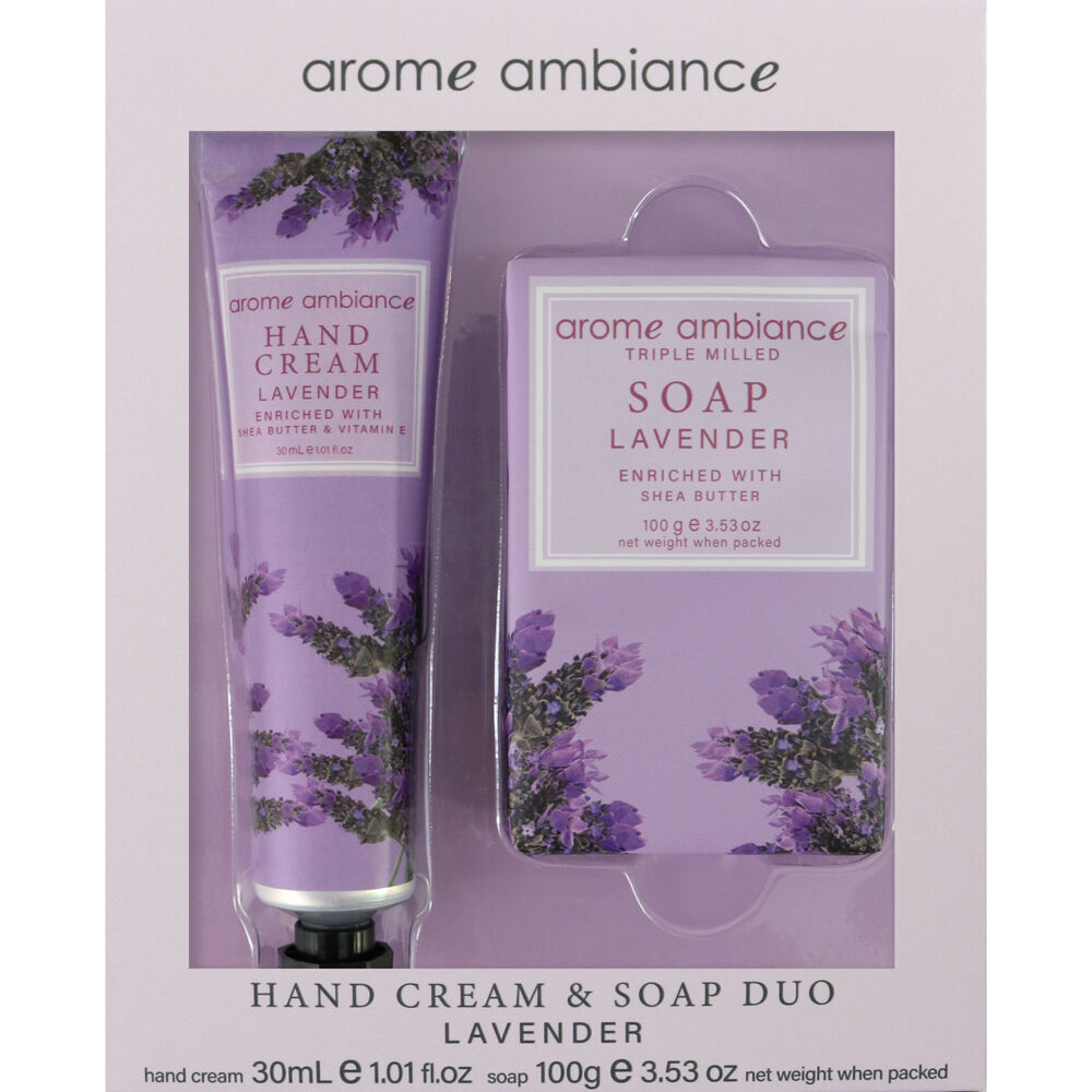 2PK Arome Ambiance Nature Hand Cream & Soap Duo Lavender - Purple