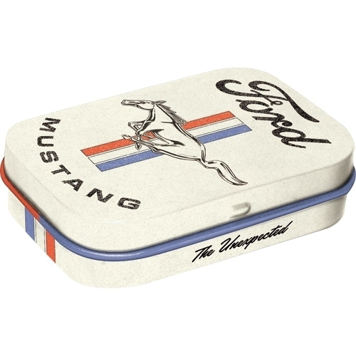 2PK Nostalgic Art 6cm Mint Tin Box Ford Mustang Fresh Breath Hard Candy