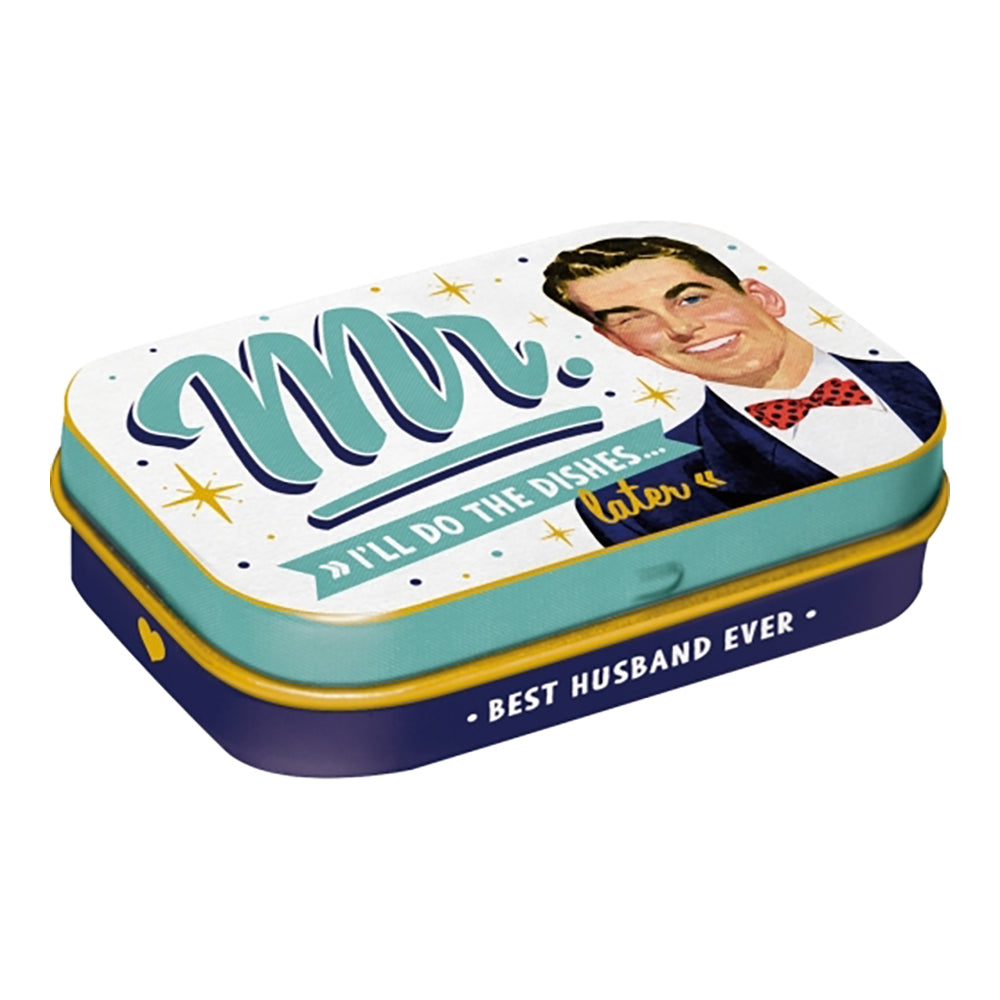 2PK Nostalgic Art 4x6cm Mint Trinket Box Mr. I'll Do It Later