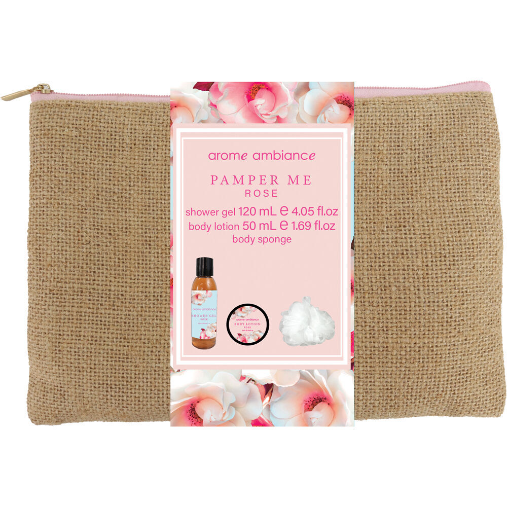 6pc Arome Ambiance Nature Pamper Me Kit Shower Steamers - Rose