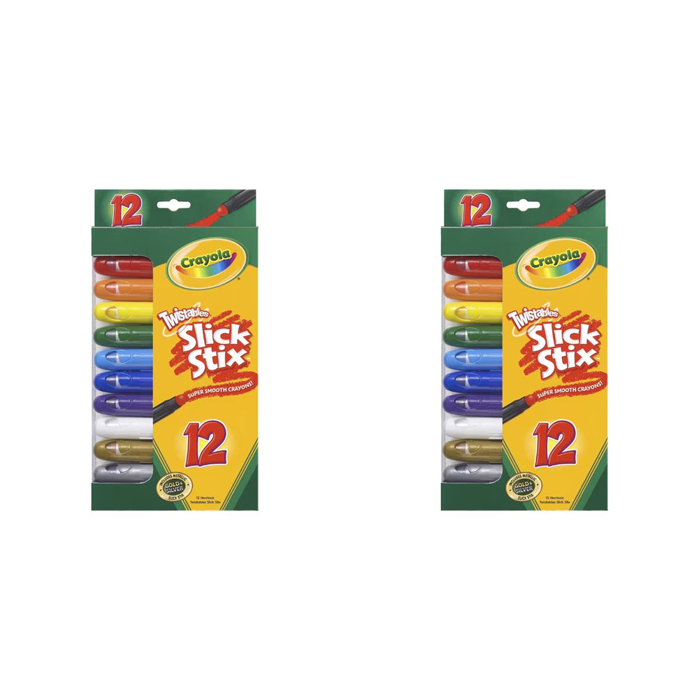 24pc Crayola Kids/Childrens Creative Slick Stix Crayons 36m+