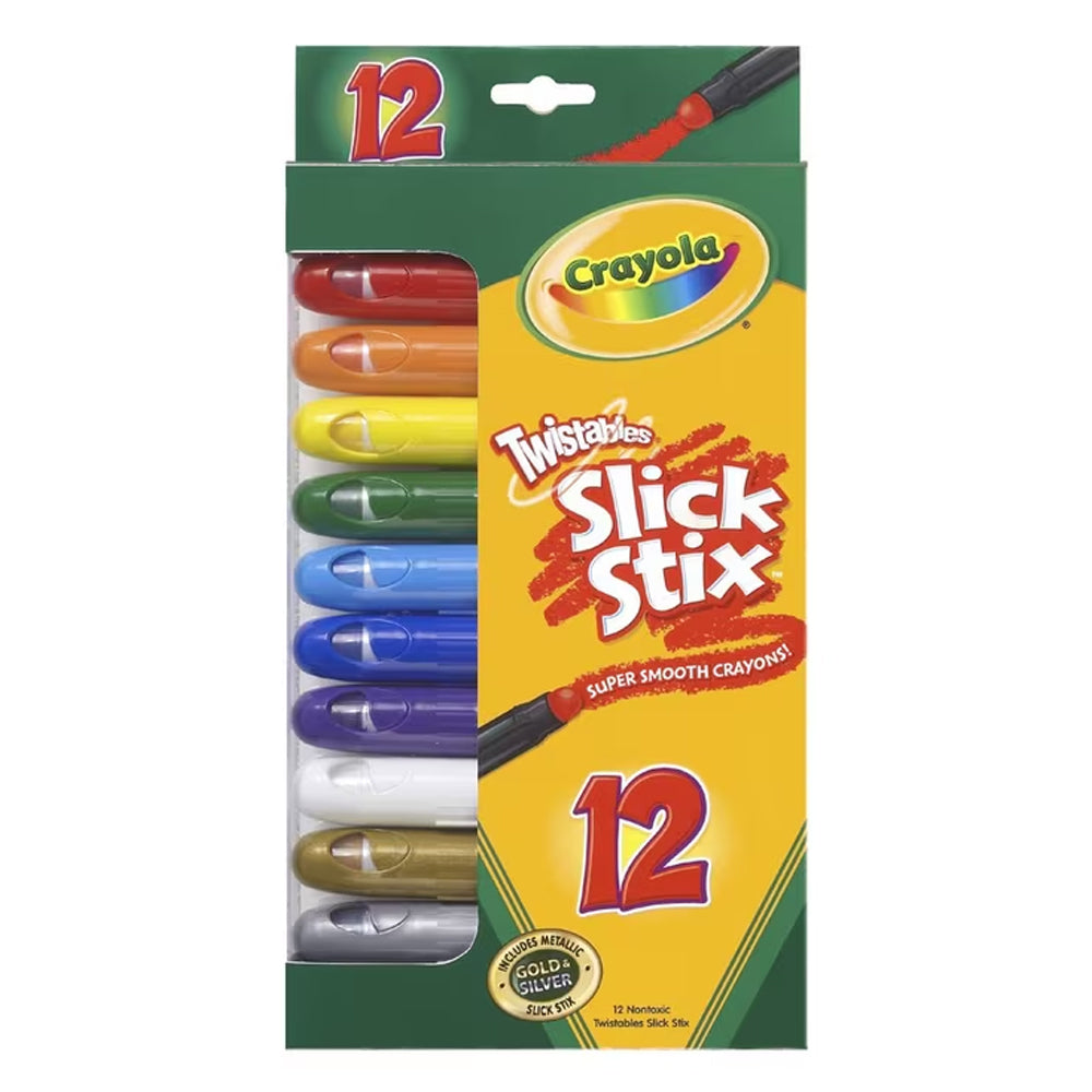 24pc Crayola Kids/Childrens Creative Slick Stix Crayons 36m+