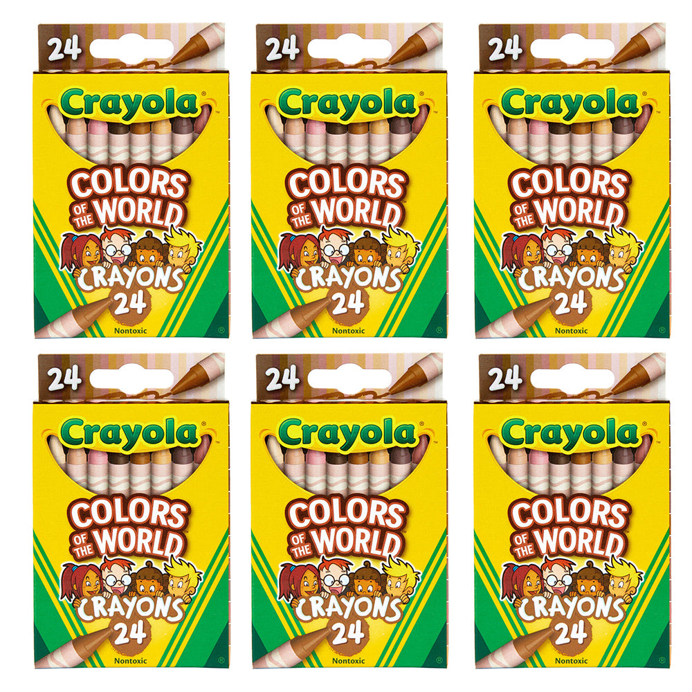 144pc Crayola Colours Of The World Crayons 3+