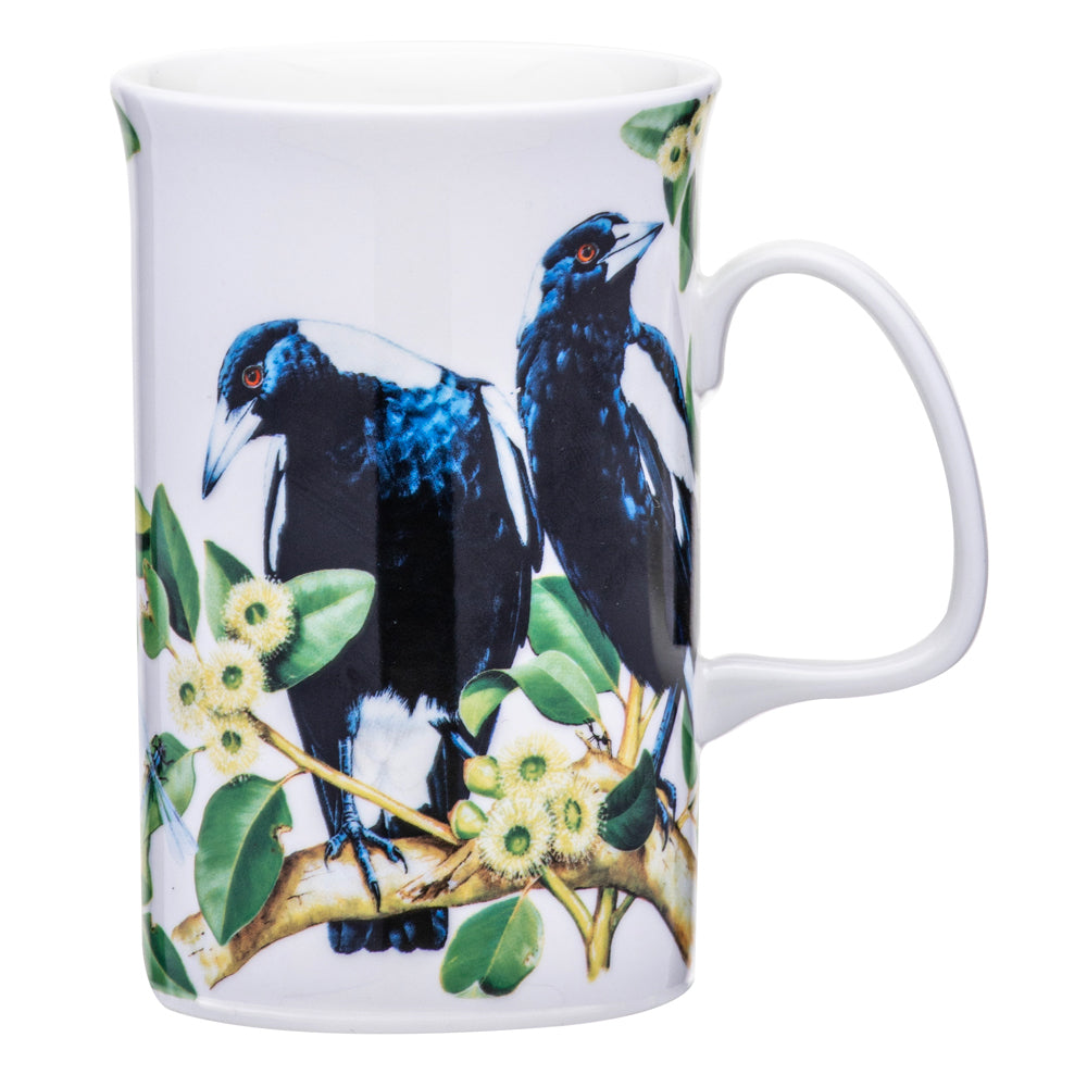 2PK Ashdene Australian Birds 320ml Coffee Mug - Magpies