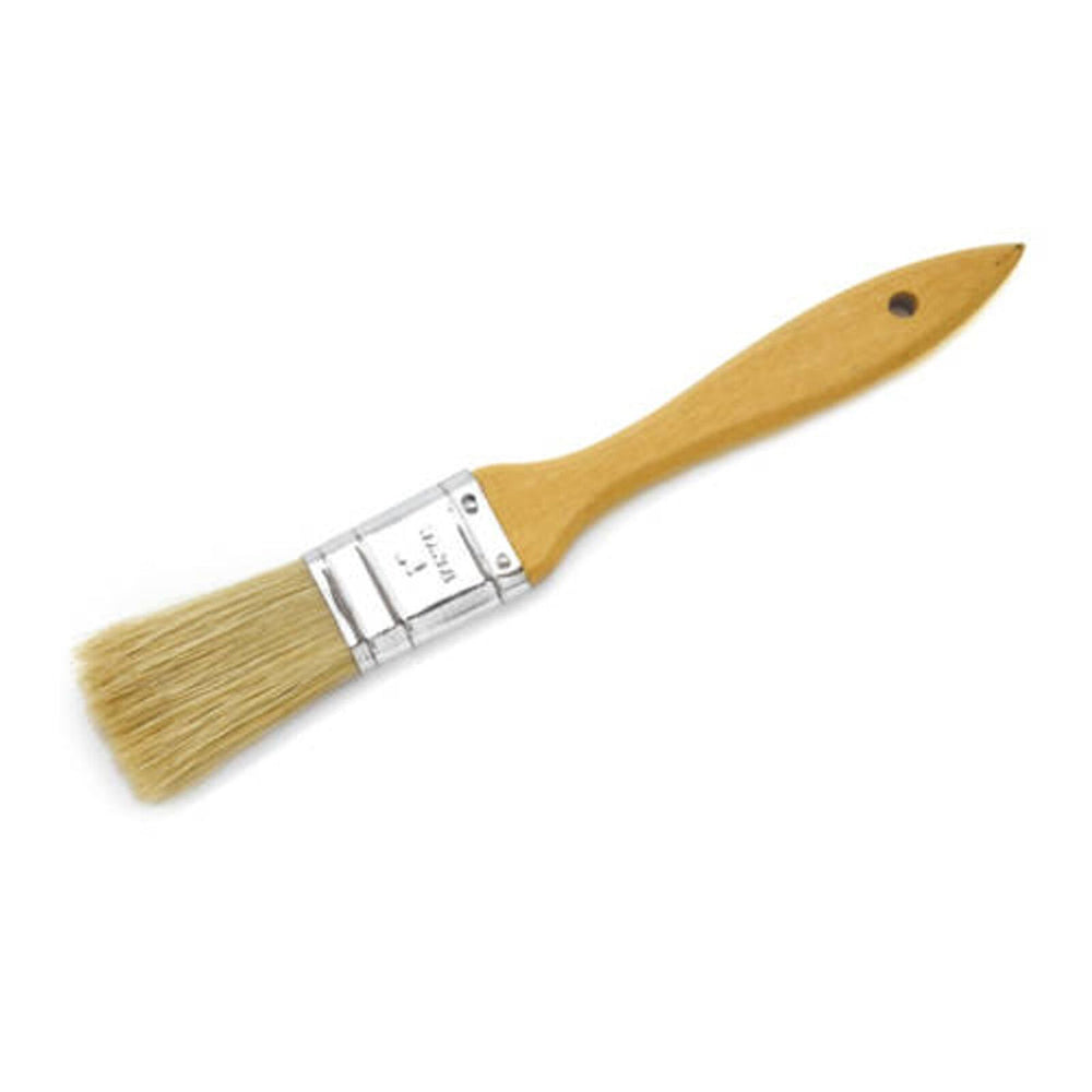 6x Cuisena Pastry Brush w/ Wooden Handle - Beige