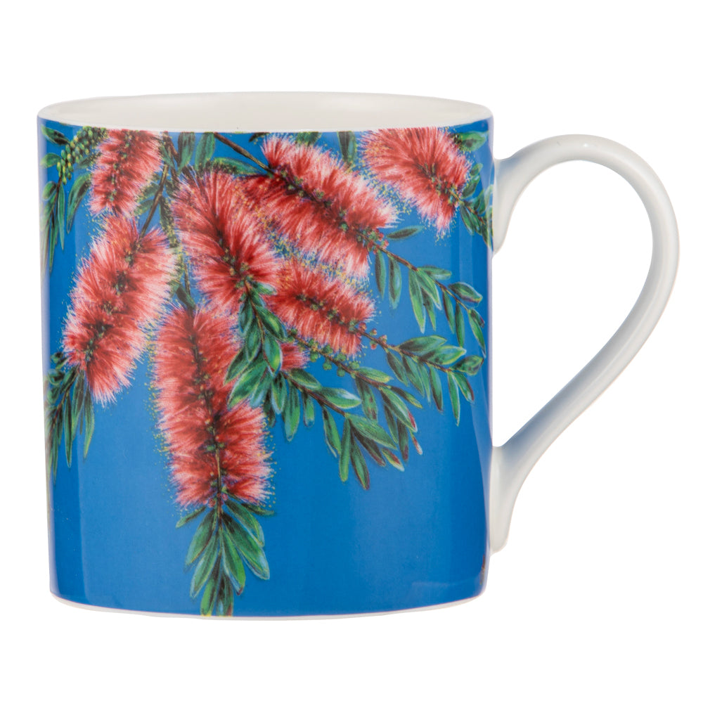 6PK Ashdene Native Flora Bottle Brush Fine Bone China Mug