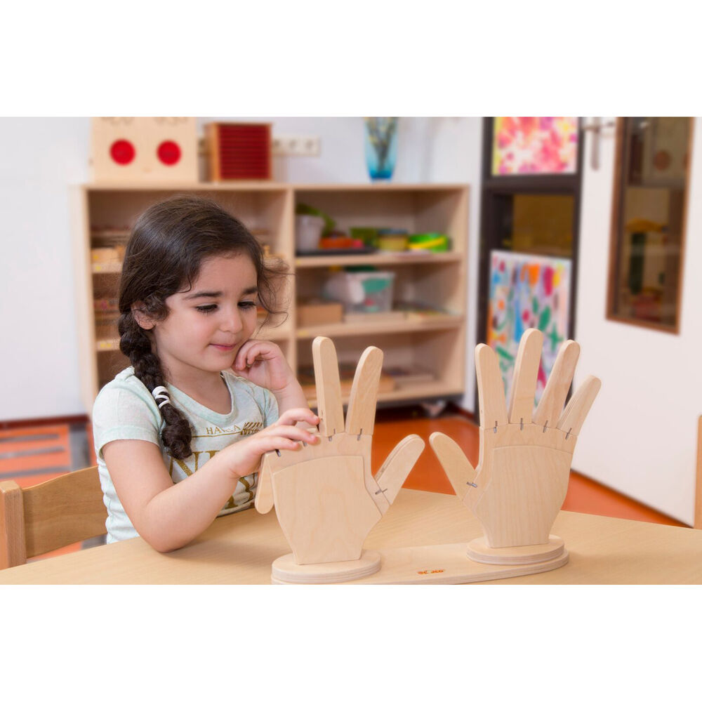 Educo Counting Hands Wooden Finger Count Educational Toy Kids/Children - 3y+