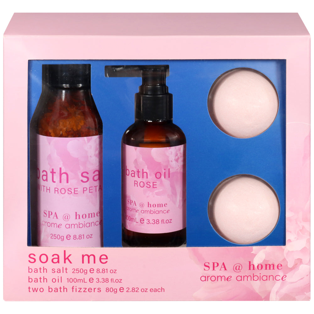 8pc Arome Ambiance Spa At Home Soak Me Body Bath Wash Set