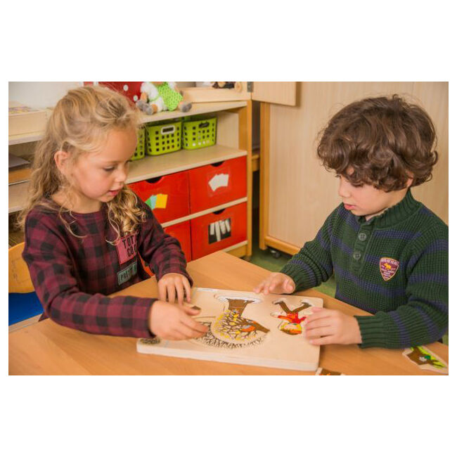 7pc Educo Seasons Wooden Seasonal Learning Puzzle Kids/Children - 3y+