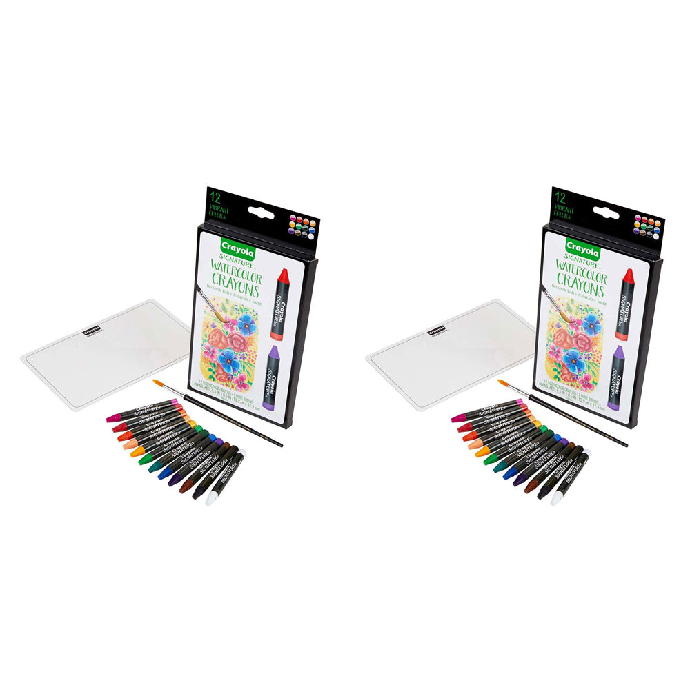 24pc Crayola Signature Non-Toxic Premium Watercolor Crayons For 14+ Teens