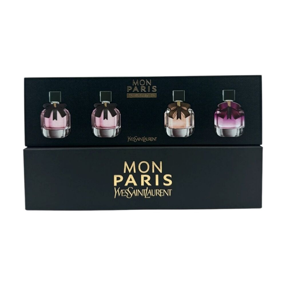 4pc YSL 4.5ml Each Women 2xEDP Mon Paris 1xEDP Intensement 1xEDT Paris Lumiere