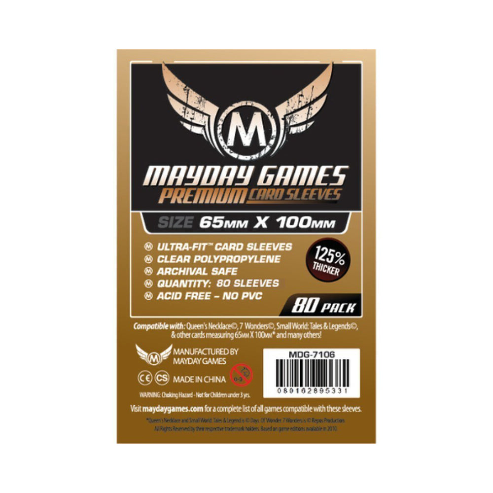 5PK 80pc Mayday 65x100mm Premium Magnum Copper Card Sleeve Case Protector