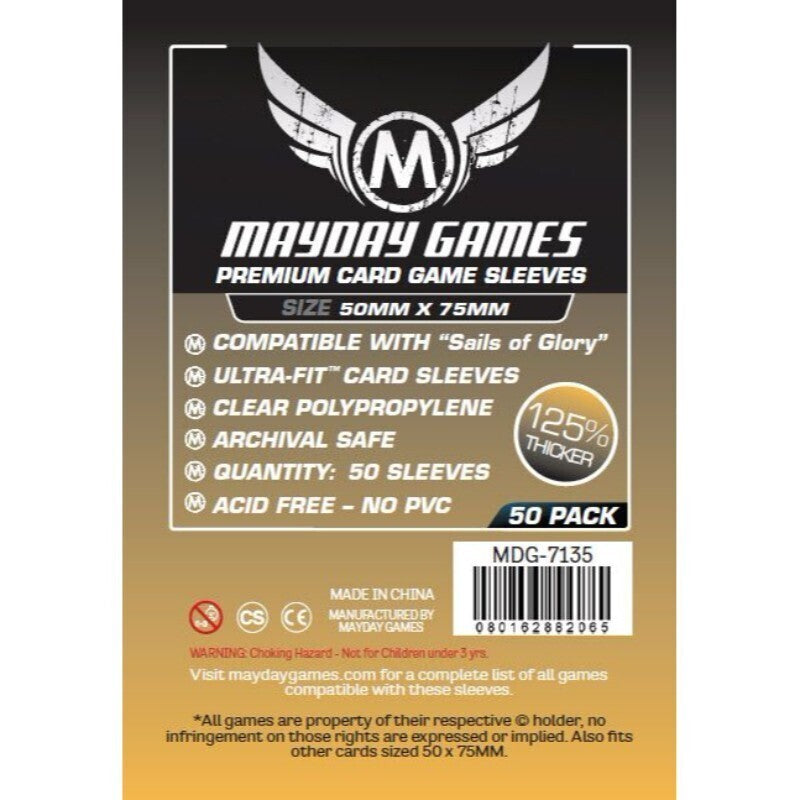 10PK 50pc Mayday 50x75mm Premium Custom Card Sleeves Case Protector