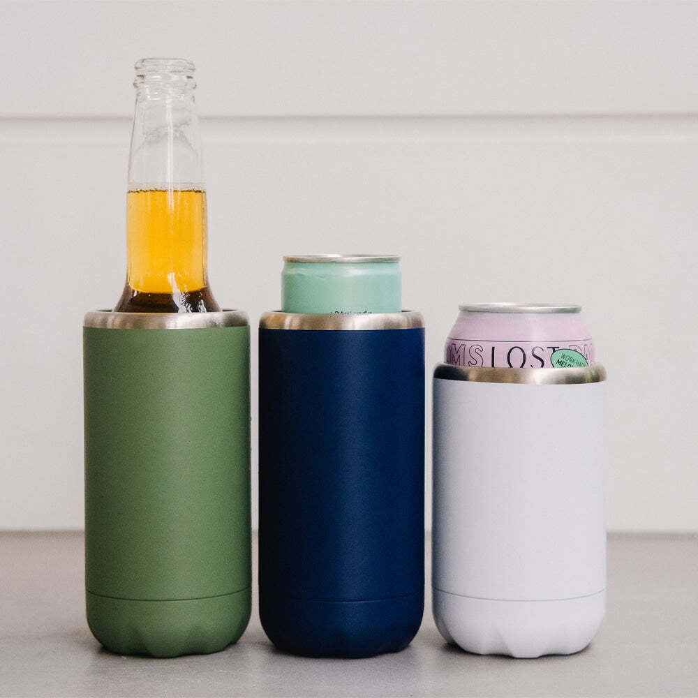4PK Annabel Trends 12cm Stainless Steel Can Cooler - Titanium