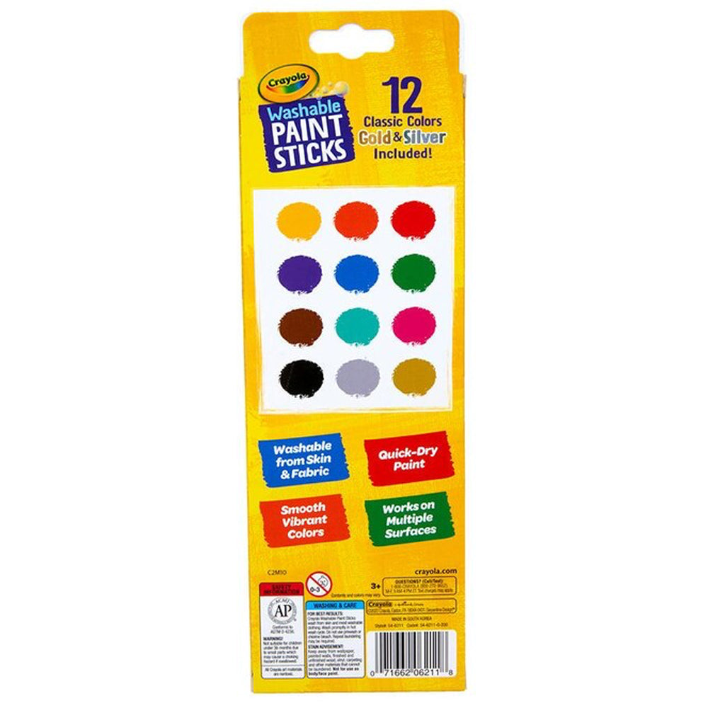 24pc Crayola Washable Paint Sticks Kids/Children Art/Craft 6y+