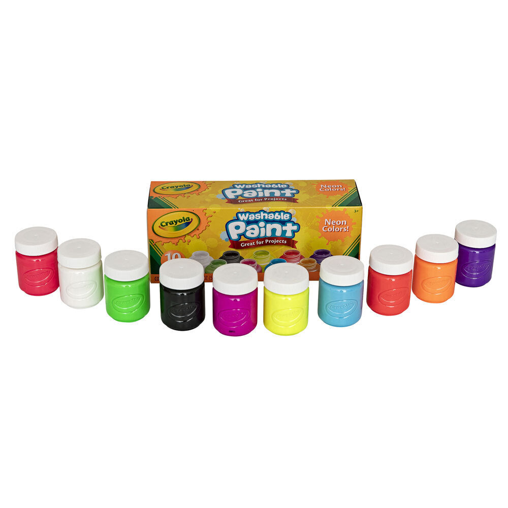 20pc Crayola Washable Neon Paint 3+