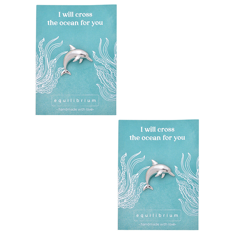 2PK Gibson Gifts Equilibrium Silver Aust Fauna Pin Brooch Dolphin Jewellery
