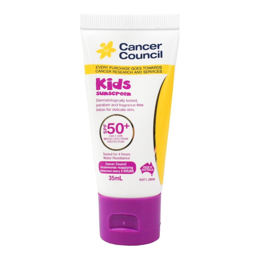 10PK Cancer Council 35ml Kids Sunscreen SPF50+ Body Lotion