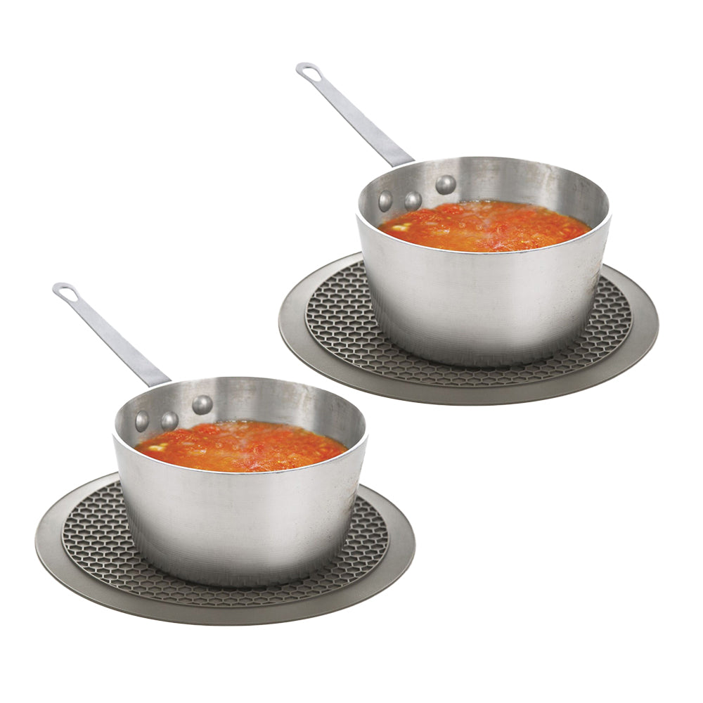 2PK Progressive Prep Solutions 30cm Silicone Microwave Multi Mat - Grey