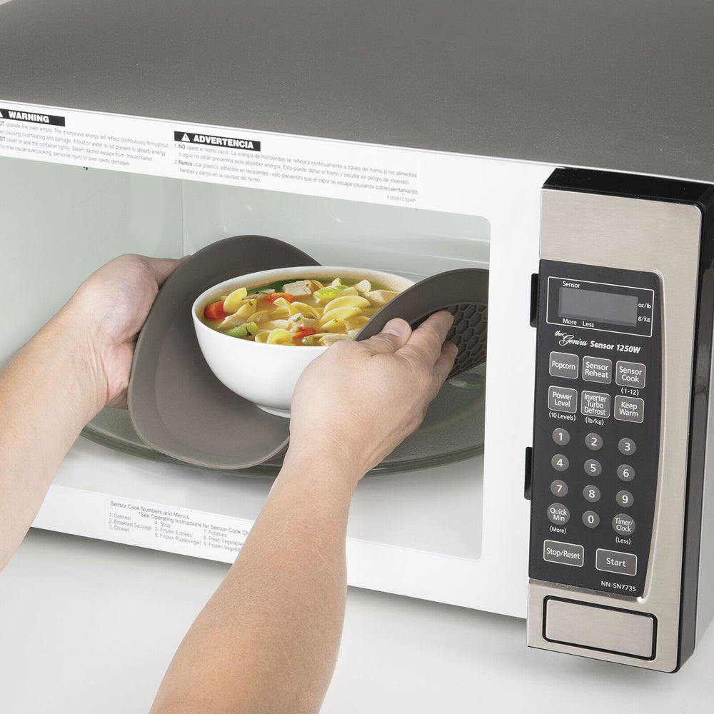 2PK Progressive Prep Solutions 30cm Silicone Microwave Multi Mat - Grey