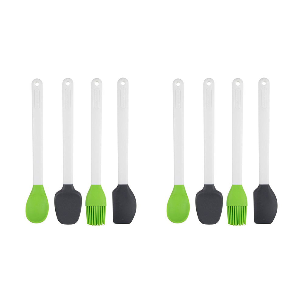 2x 4pc Progressive Mini Silicone Cooking Utensils Set