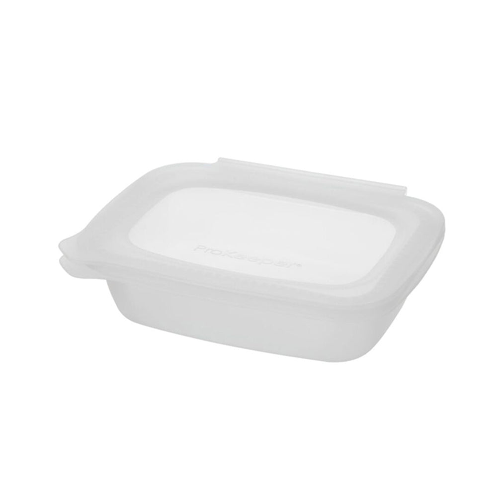 2PK Progressive Softbox Silicone 2-Cup/470ml Container Rectangular - Clear