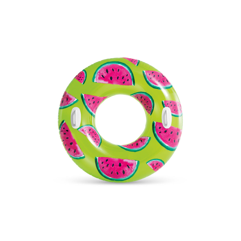 3PK Intex Tropical Fruit Inflatable Swim Floating Tubes 1.07m - Assorted 9+
