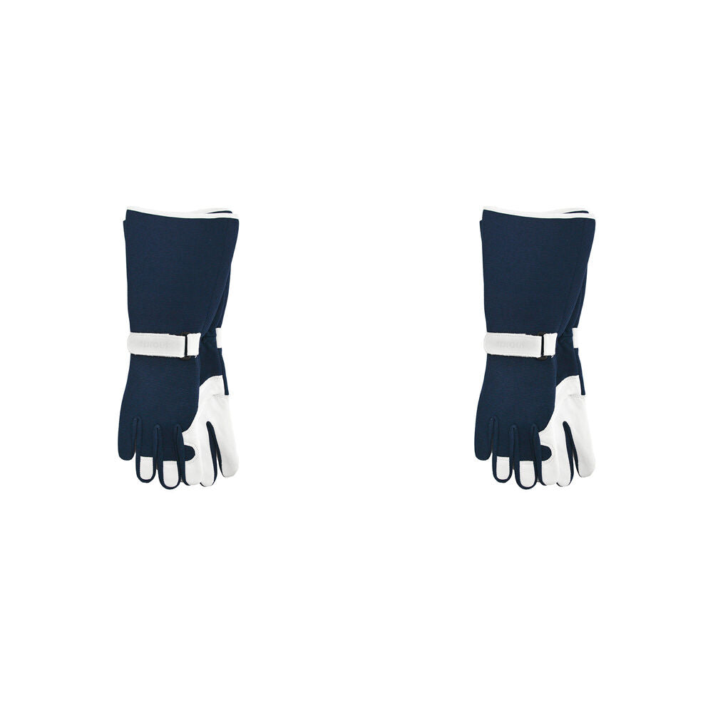 4pc Annabel Trends Sprout Long Sleeve Garden Hand Gloves - Navy